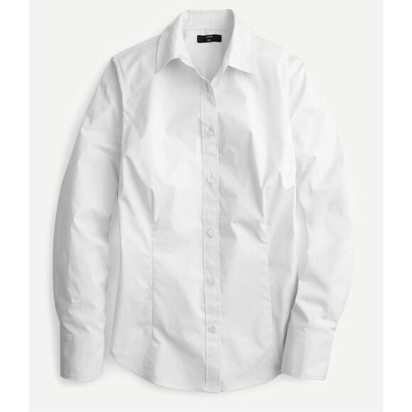J. Crew Curvy Stretch Perfect Button Down Shirt - Picture 1 of 8